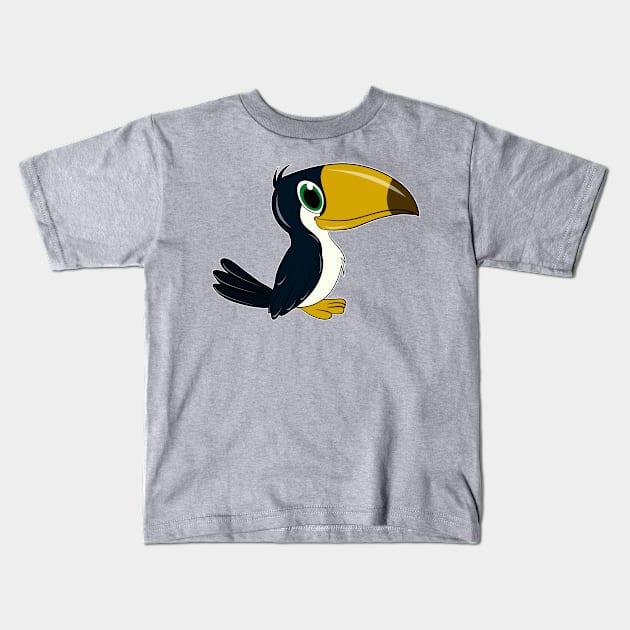 Careful with the beak, toucan! Kids T-Shirt by FamiLane